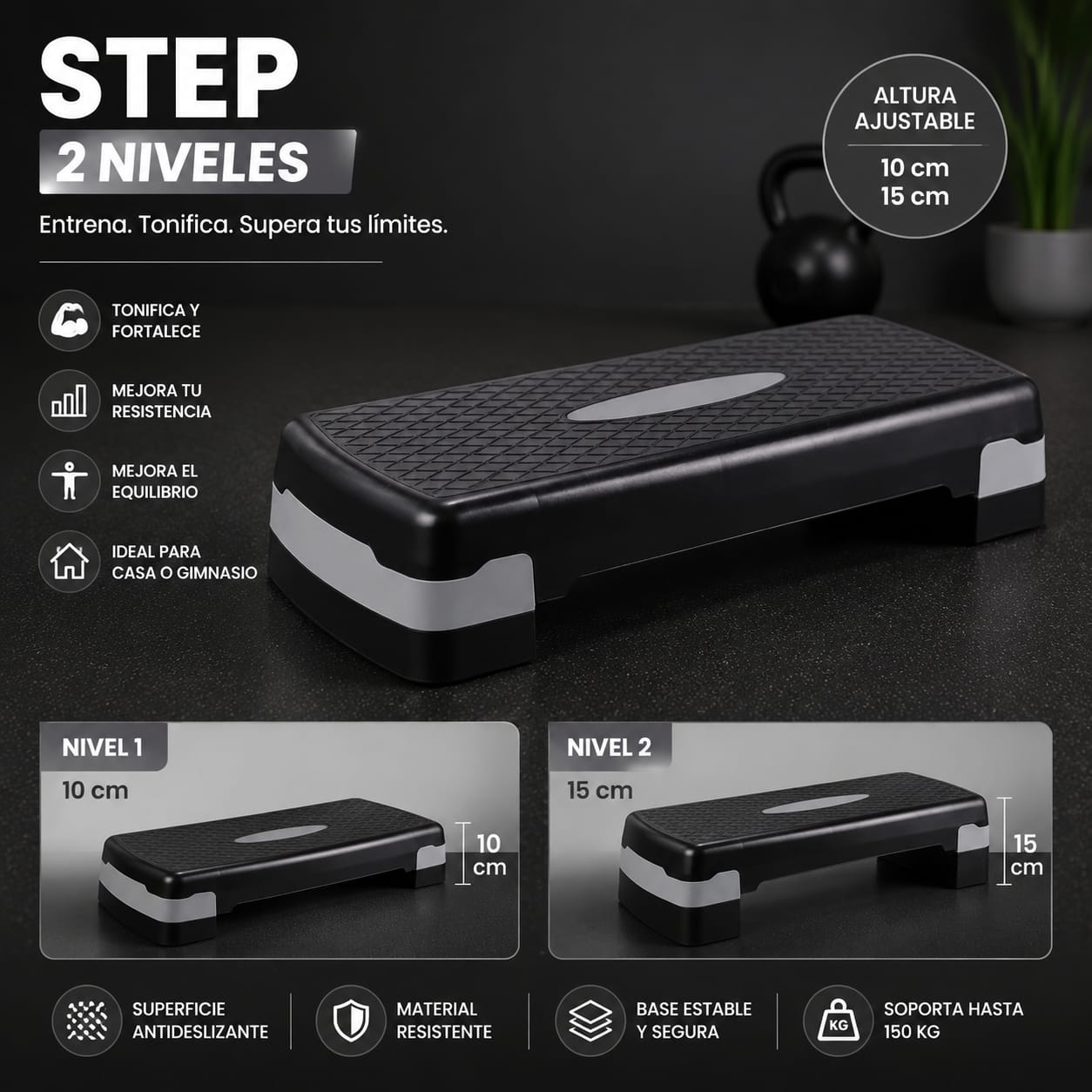 STEP PVC 2 NIVELES